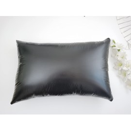 2pcs PU Waterproof Pillowcases With Zipper Pillow Protectors, Dust Proof, Grease Proof, Dog Proof, Extends Pillow Life, Utility Patent Pillow covers, Beddings(Super Standard(20"*28"), Black)