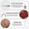 ESUOHYM Pipe Cleaners Craft Bouquets Making Kit Includes Floral Stems,