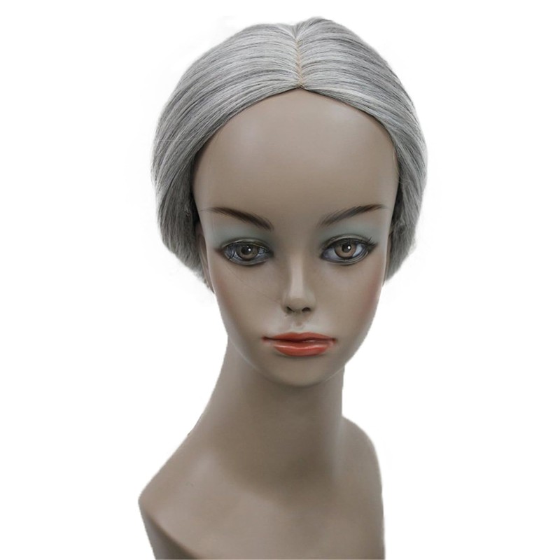 Aimole Stage Performance Braid Updo Bun Wigs Old Lady's Women