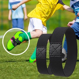 KHDULQ Pack of 6 Shoelaces Fixing Tape for Football Boots Against Loosening Bows, Elastic Shoelaces Without Tying Children's Shoelaces Children, Tear-Resistant Fixation, black