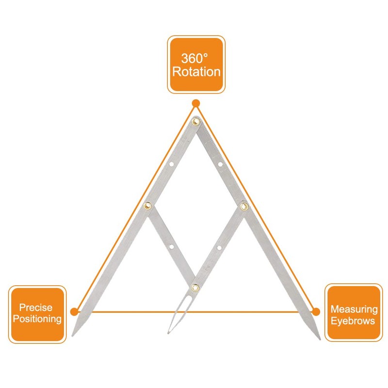 tattoo eyebrow ruler, microblade caliper ratio eyebrow measuring ruler permanent