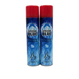 Special Blue BUTANE Gas 9X refined Lighter Refill Fuel/ 2 pack