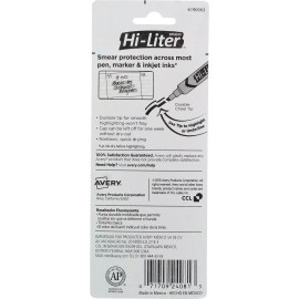 Avery Hi-Liter - Yellow Highlighter -  Smear Safe Ink, Chisel Tip - 2 Pack x 4