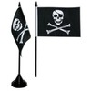 Pirate Table Flag 4 x 6 inch