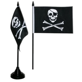 Pirate Table Flag 4 x 6 inch