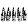 DCVAMOUS 20 PC 1/2"-20 Spike Lug Nuts Chrome Compatible with