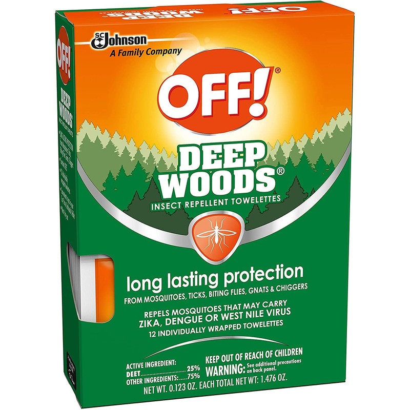 OFF! Deep Woods Insect Repellent Towelettes (Pack - 2)