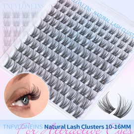 Wispy Lash Clusters Natural Eyelash Clusters 10-16MM Individual Lashes Clusters C Curl Cluster Eyelash Extensions DIY Lash Extension Soft False Eyelashes by TNFVLONEINS