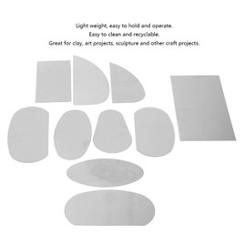 GLOGLOW Raspador de Arcilla de 10 Piezas, raspador de Arcilla de Acero Inoxidable Cerámica cerámica Talla Escultura espátula Herramientas
