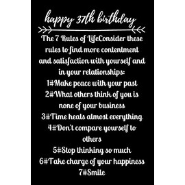 happy37th birthday The 7 Rules of Life