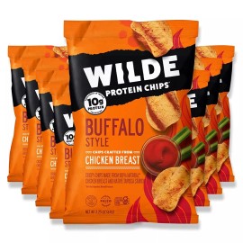 Wilde Snacks Chips Chicken 4pc Multi BBQ 5.4oz Pack of 8