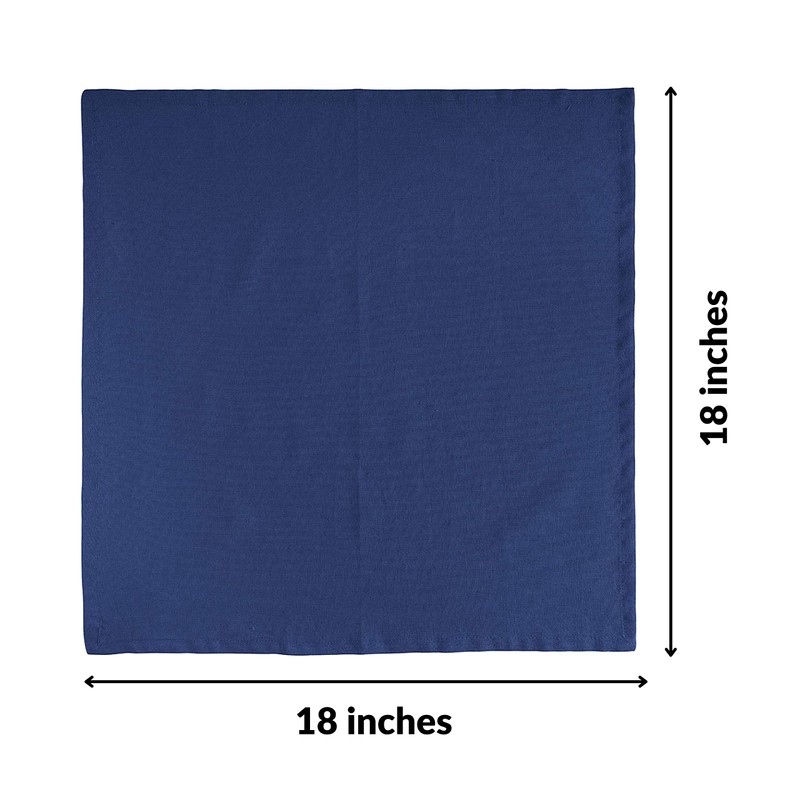 Fingercraft Cloth Napkins Set of 12, Cotton Linen Blend Napkins