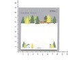 Sticky Paper Die Cutting [Foil Floral Print] Stylish Cute Message