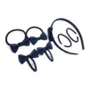 7 PIECE SCHOOL COLOURS Hair Bow Snap Clips SET ALICE