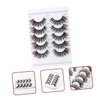 Healeved 5 Pairs 3d False Eyelashes Fluffy Colorful Natural Lashes