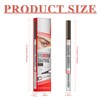 2-in-1 Eyebrow Pencil with Gel, Eyebrow Pencil with 4 Prongs