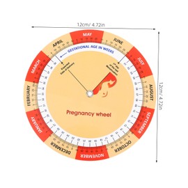 Baluue 2pcs Pregnancy Tracker: Fetal Development Chart Color Printed Paper Pregnancy Wheel For Expecting Moms Comprehensive Guide And Timeline