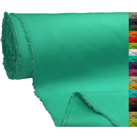 A-Express 100% Cotton Canvas Fabric Material Dressmaking Cloth Curtain Bags 145cm 57" Wide 250GSM Sold Per Meter - 1 Meter 100cm x 145cm Turquoise