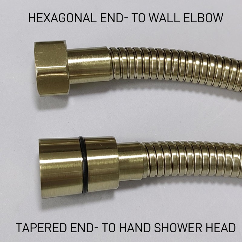 HOMYEP Flexible Shower Hose Stainless Steel Handheld Shower Head Attachment