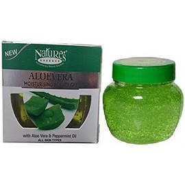 New Natures Essence Alovera Moisturising Beauty Gel with Aloe-Vera & Peppermint Oil - All Skin Types - 150g (5.25Oz)