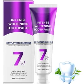 SP-6 Zahnpasta & 7-Pro Intensive Zahnaufhellung Zahnpasta, Intense Whitening Zahnpasta, 6 Probiotika für Zahnaufhellung, Frischer Atem, Gesundes Zahnfleisch, Für Empfindliche Zähne (B-1PCS)