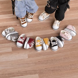 rakulifey Obitsu 11 Shoes, OB11 Size, Obitsu Doll, 4.3 inches (11 cm), Sports Shoes, 1/12bjd Doll Shoes, Gift (White)