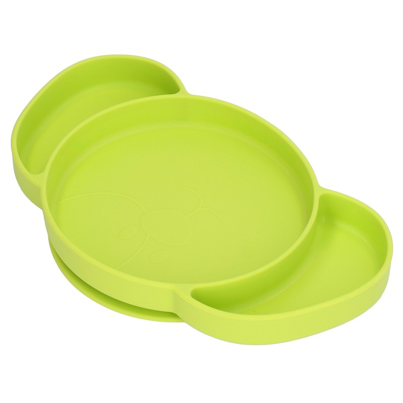 Kids Divided Plates Safe Silicone Foldable Prevent Slipping Toddler Suction