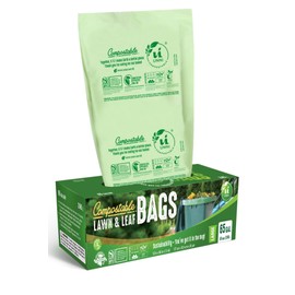 UNNI Compostable Liner Bags, 64-65 Gallon, 246 Liter, Heavy Duty 1.5 Mils, 10 Count, Extra Large Bags for Commercial,Yard & Event Waste,ASTM D6400, BPI, CMA & OK compost HOME Certified, San Francisco