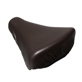 Aile Saddle Cover for Electric Bicycles Large Saddle Cover Stretchy Bike CAP BIG Solid Black Brown Waterproof (Shrink/Brown)