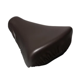 Aile Saddle Cover for Electric Bicycles Large Saddle Cover Stretchy Bike CAP BIG Solid Black Brown Waterproof (Shrink/Brown)
