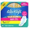 Always Ultra Thin Pads with Wings, Size 1, Regular, 62