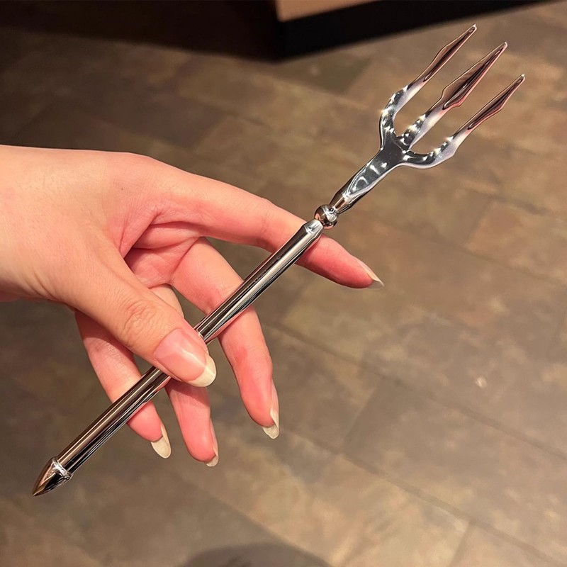 Dinner Forks, Stainless Steel Trident Fork, Stainless Steel, Poseidon Design,
