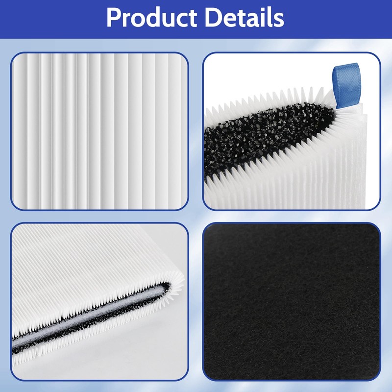 XBGG 2-Pack Mini Max Filter Compatible with Blue Pure Mini