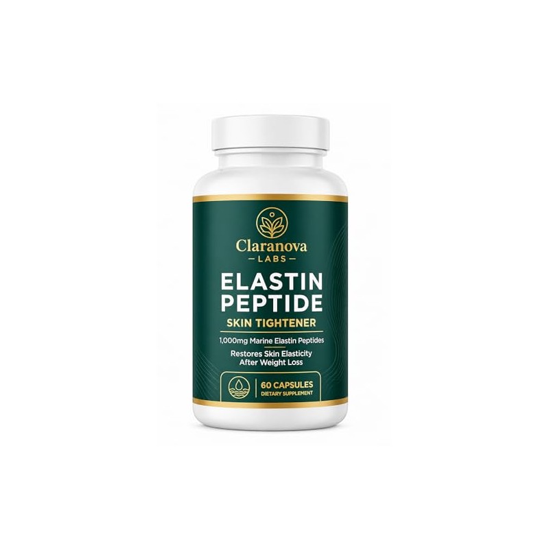 Claranova Labs Elastin Peptide, Elastin Peptide Skin Tightening Formula, 60