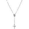Savlano 925 Sterling Silver Italian Solid Bead Chain Cross &