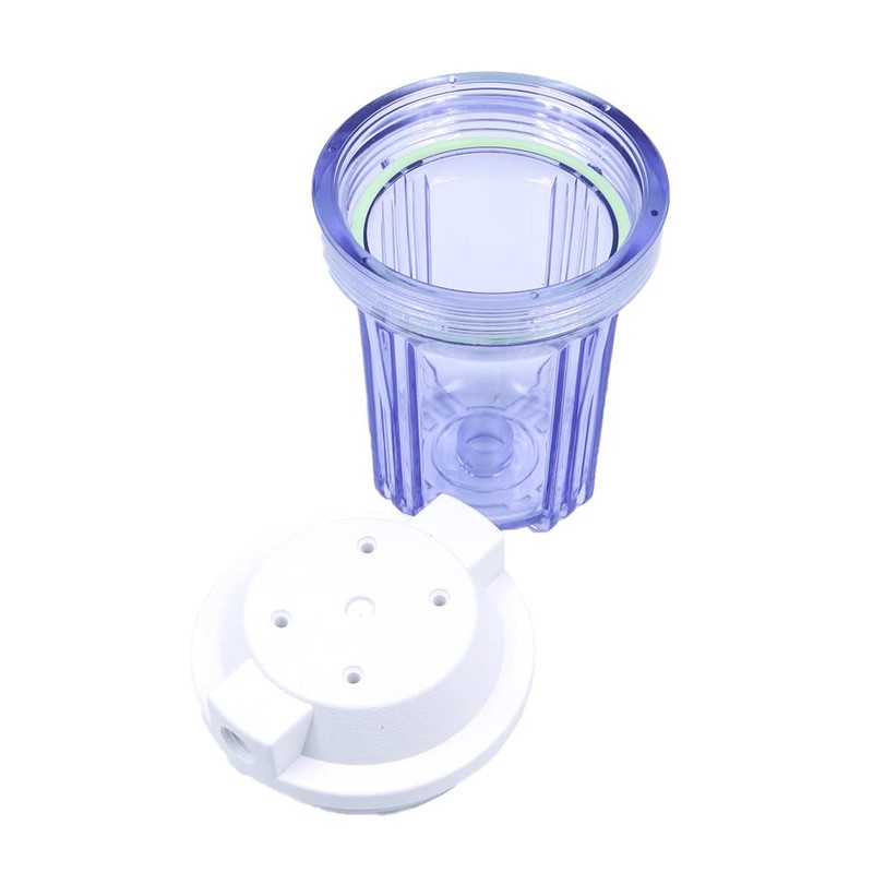 CENPEK 5 Inch Clear Housing with White Rib Cap For