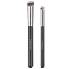 Angled Flat Concealer Brush Set, 2pcs Dense Under Eye Nose