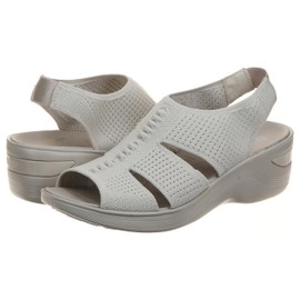 BZees womens Double Up Sandal, Sand, 9.5 US