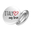 Huuraa Button Italy My Love Badge for All Fans of