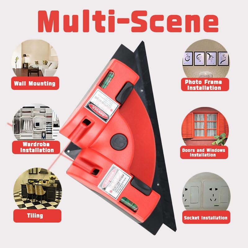 VortecSys Square Laser Right Angle 90 Degree Level - 30ft