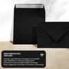 Netuno Burano Nero Pack of 100 Square Envelopes Black 170
