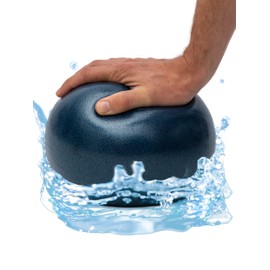 Traptix® Robust & Small Inflatable Water Ball, Phthalate-Free & BPA-Free, Non-Slip Soft Beach Ball for Small and Large, Great Fun in the Water and on Land (23 cm, Blue)