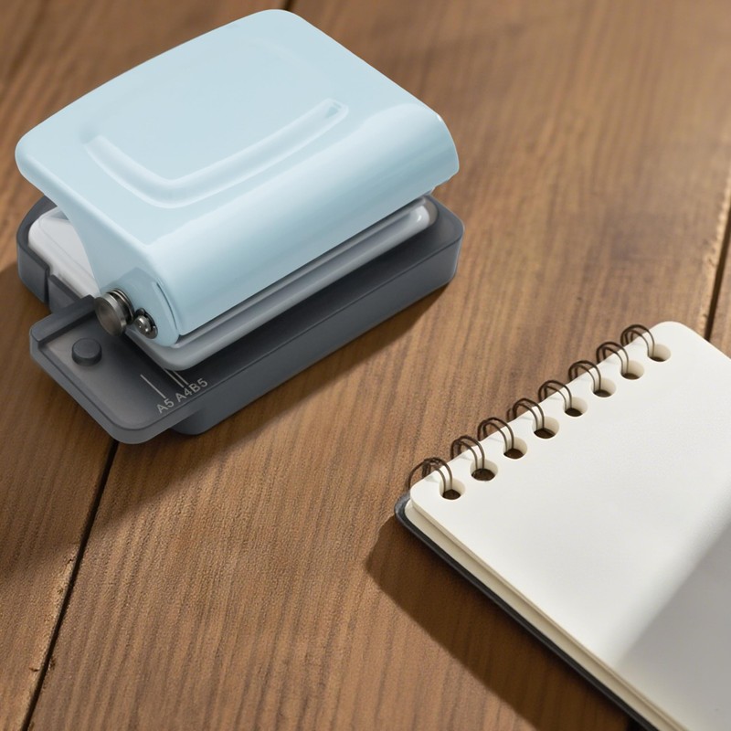 STEELMIGHT Hole Punch, Loose Leaf Punch, Mini 6-Hole Punch for