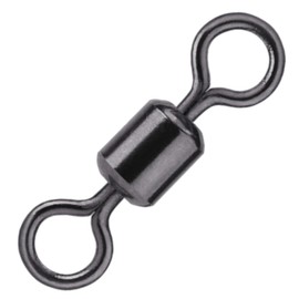 BKK Rolling Swivel-32 Black Fishing Swivel for Assembly for Predatory Fish and Sea Fishing Size 12 / 9 kg / 10 Pieces