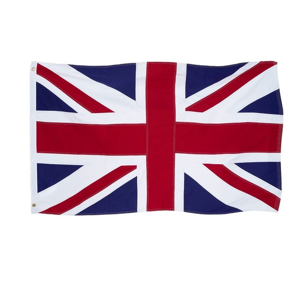 Homissor British Flag 4x6 Union Jack England Flags Embroidered Sewn Stripes United Kingdom UK Flag Heavy Duty Outdoor