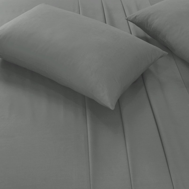 CHARKHAH Polycotton Flat Sheets with Single Double King Size Bed