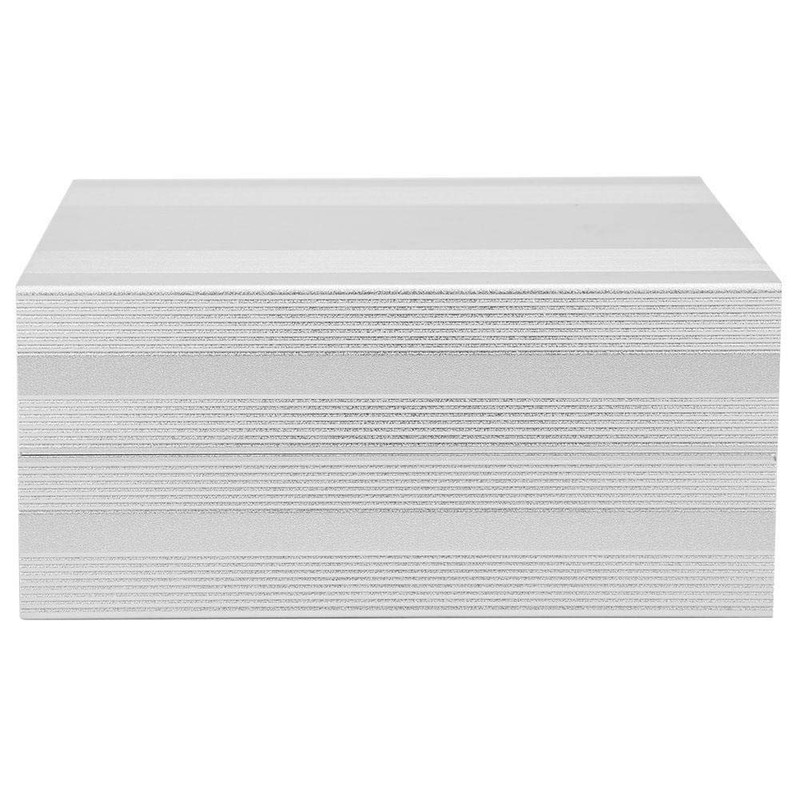Enclosure Case 68x145x150mm Aluminum Project Box Silver Casing Shell for