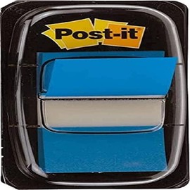 Post-it® Index Flags - Blue - Repositionable - 50 Flags Per Pack - 25mm