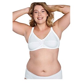 Naturana Women's Soft Cup Everyday Bra 86545, White, 44D