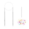 Knitting Needles Circular 40 inch (100cm) Stainless Steel Round Knitting